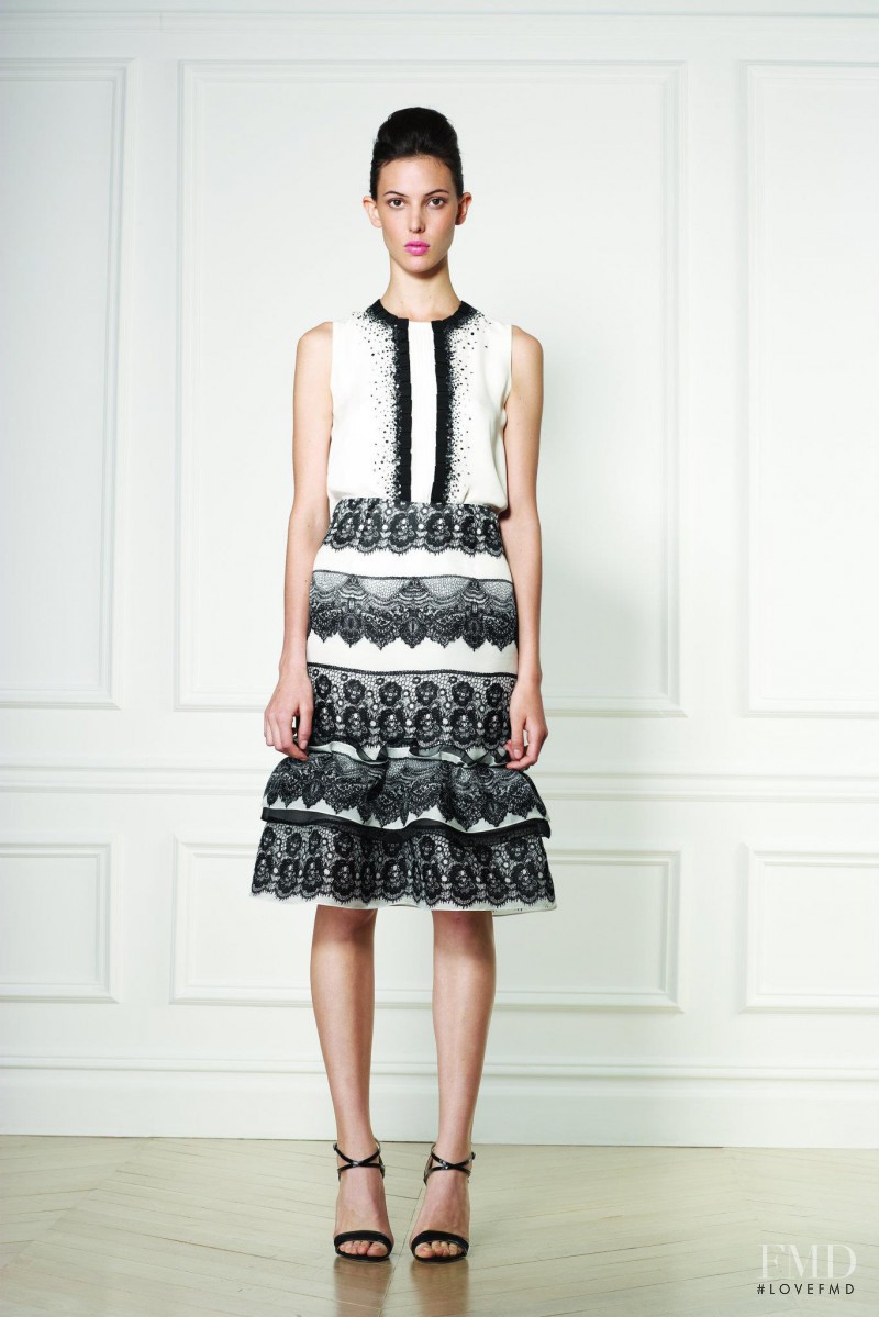 Ruby Aldridge featured in  the Carolina Herrera fashion show for Resort 2013