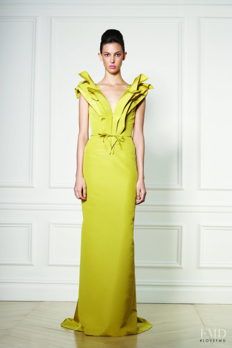 Ruby Aldridge featured in  the Carolina Herrera fashion show for Resort 2013