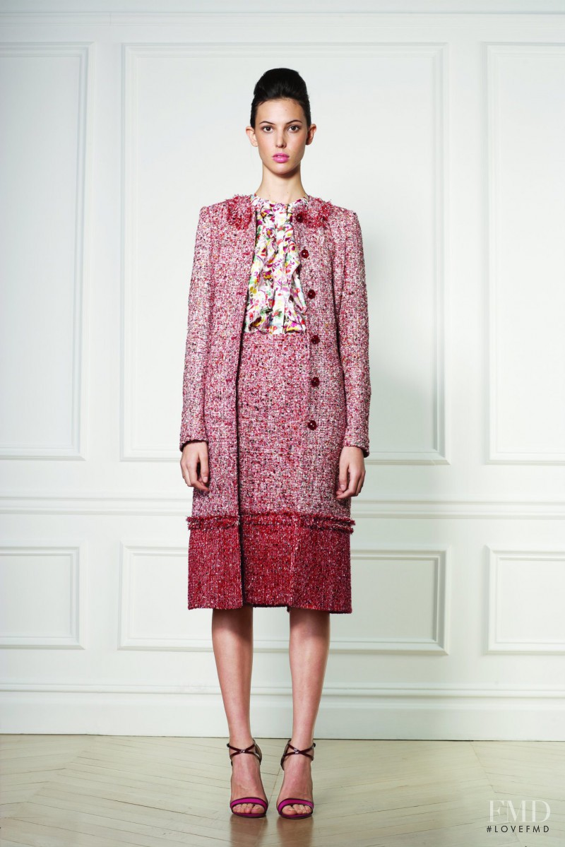 Ruby Aldridge featured in  the Carolina Herrera fashion show for Resort 2013