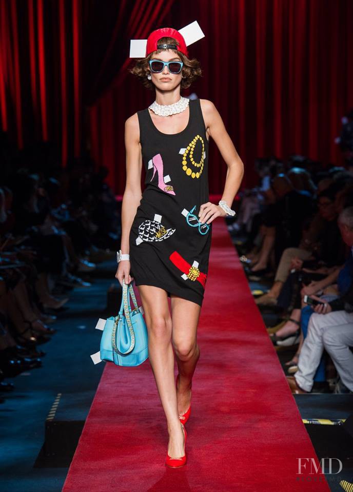 Luna Bijl featured in  the Moschino fashion show for Spring/Summer 2017