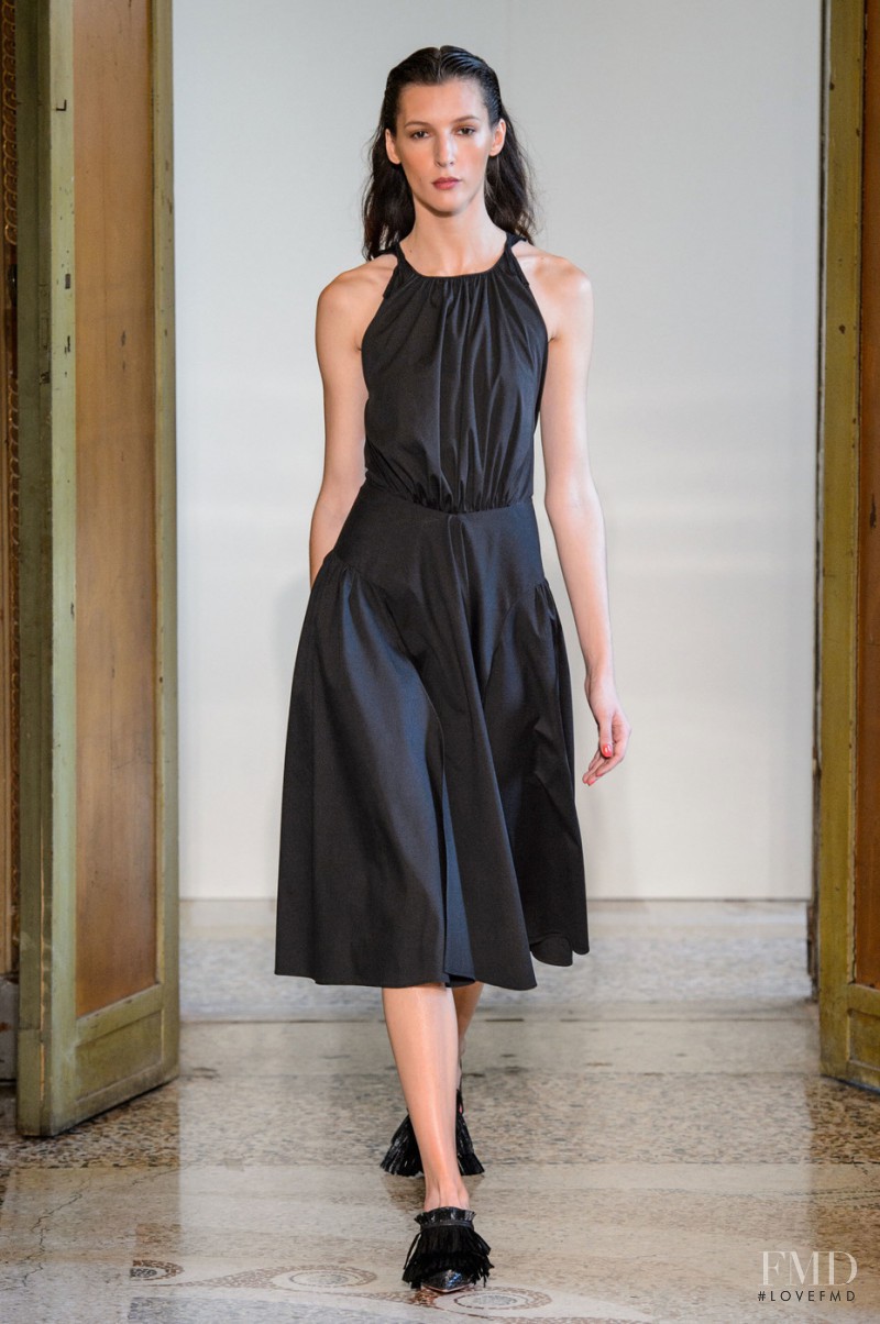 Karolina Laczkowska featured in  the Blumarine fashion show for Spring/Summer 2017