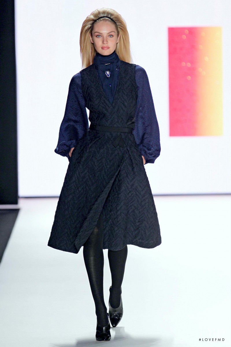 Candice Swanepoel featured in  the Carolina Herrera fashion show for Autumn/Winter 2012