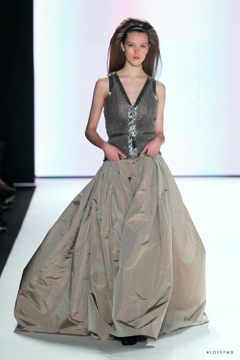Josefien Rodermans featured in  the Carolina Herrera fashion show for Autumn/Winter 2012