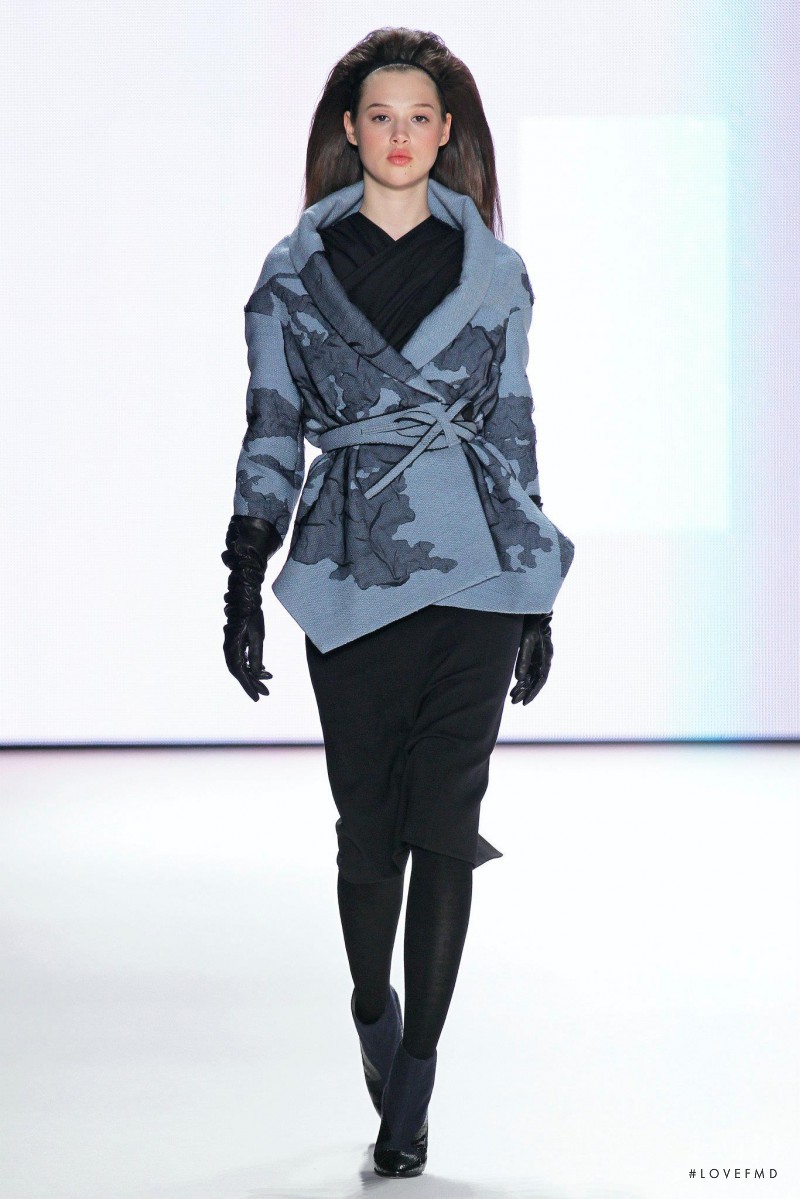 Anais Pouliot featured in  the Carolina Herrera fashion show for Autumn/Winter 2012