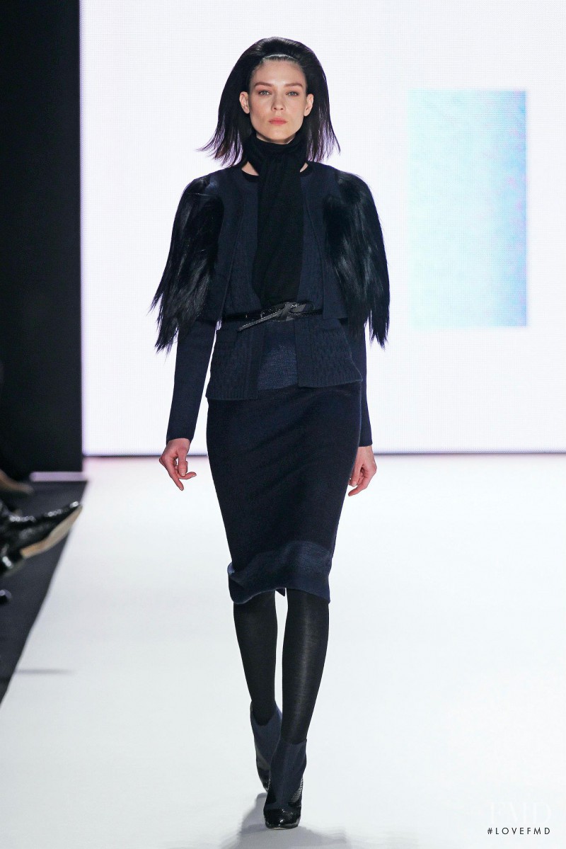 Kati Nescher featured in  the Carolina Herrera fashion show for Autumn/Winter 2012