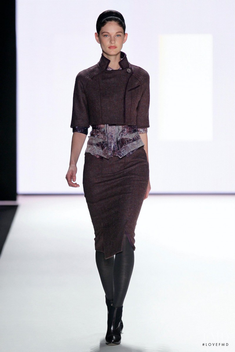 Patricia van der Vliet featured in  the Carolina Herrera fashion show for Autumn/Winter 2012