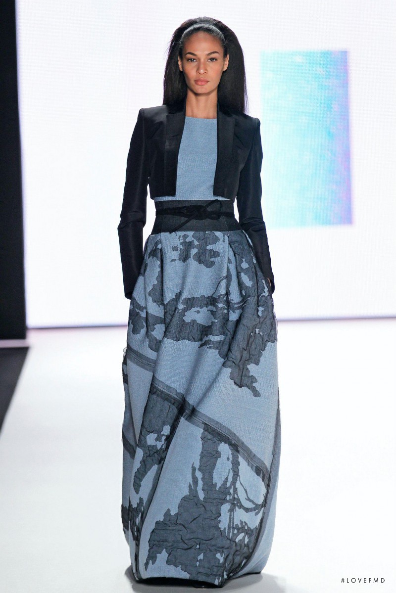 Joan Smalls featured in  the Carolina Herrera fashion show for Autumn/Winter 2012