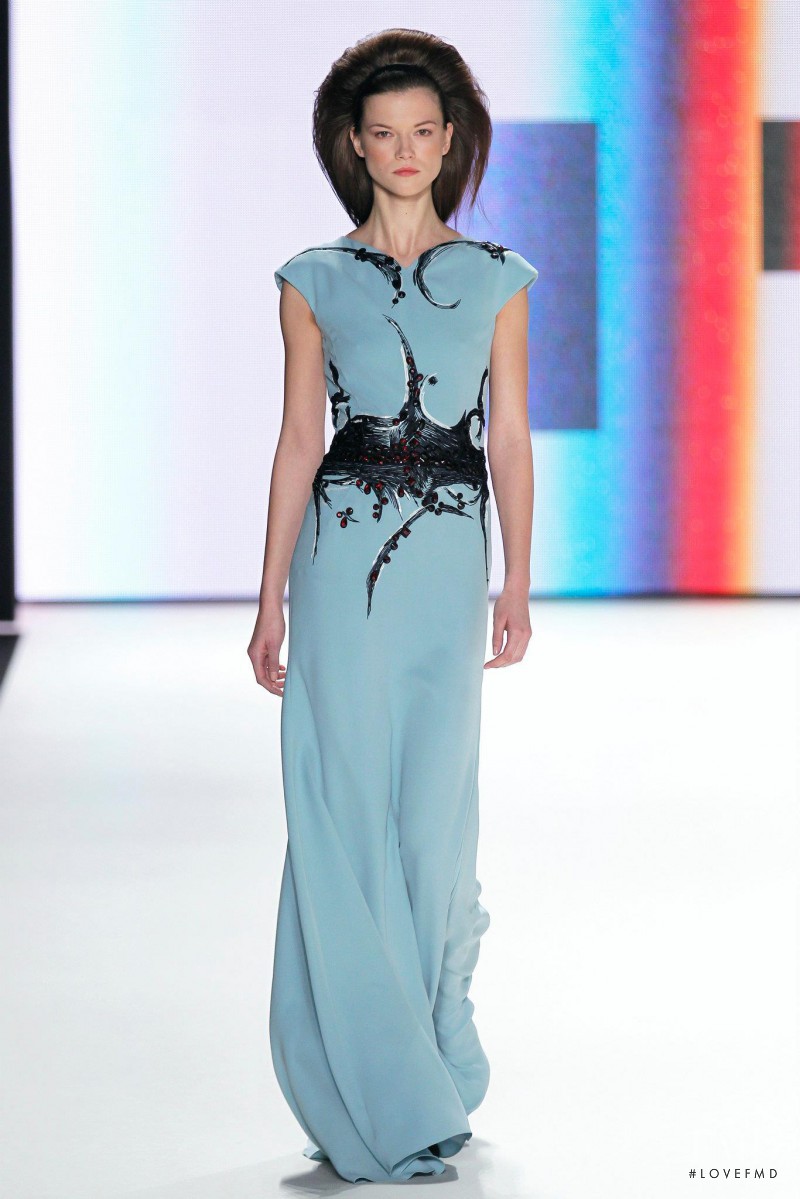 Kasia Struss featured in  the Carolina Herrera fashion show for Autumn/Winter 2012