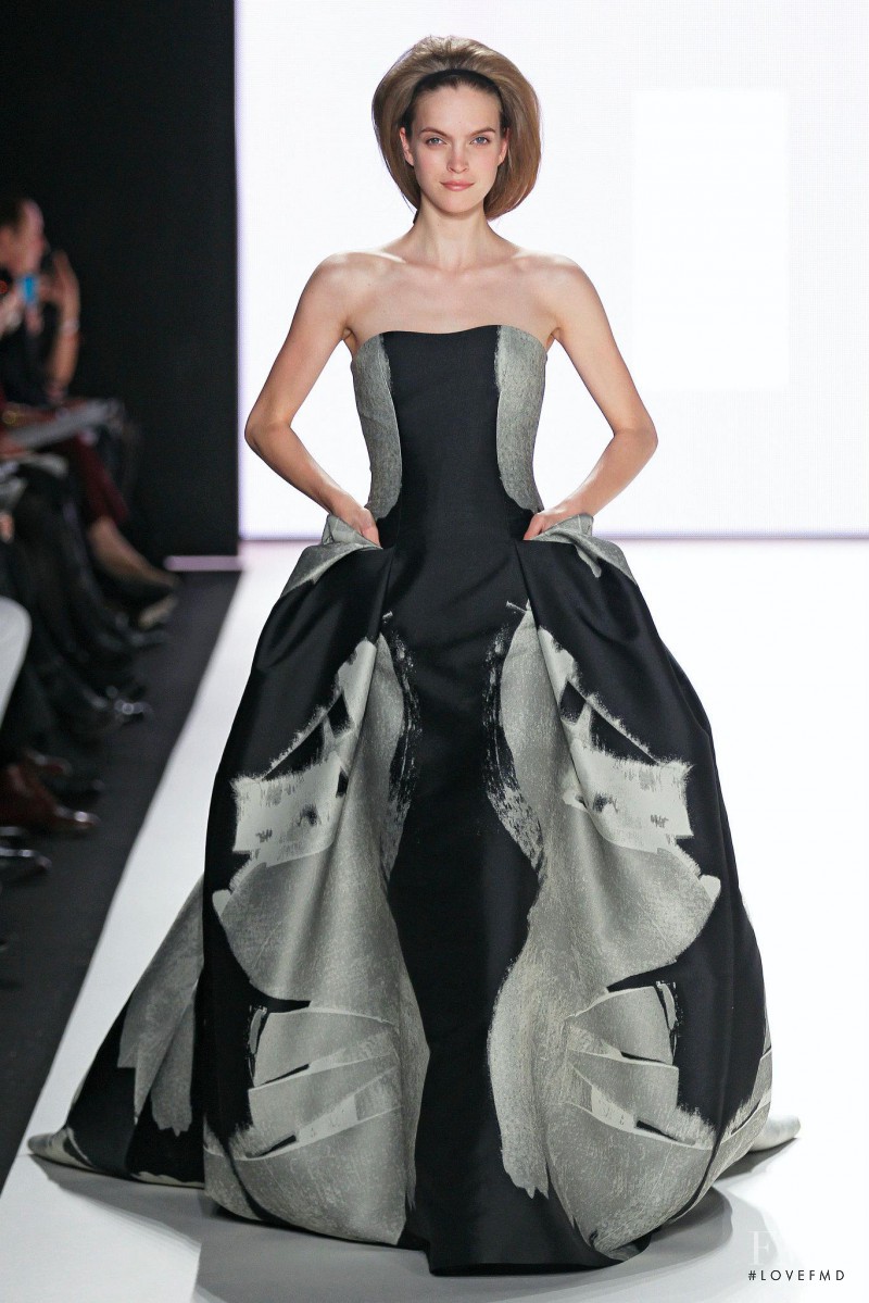 Mirte Maas featured in  the Carolina Herrera fashion show for Autumn/Winter 2012
