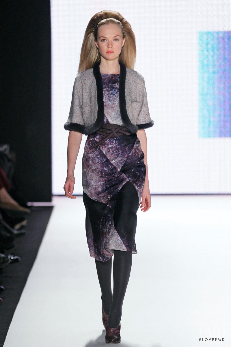 Siri Tollerod featured in  the Carolina Herrera fashion show for Autumn/Winter 2012