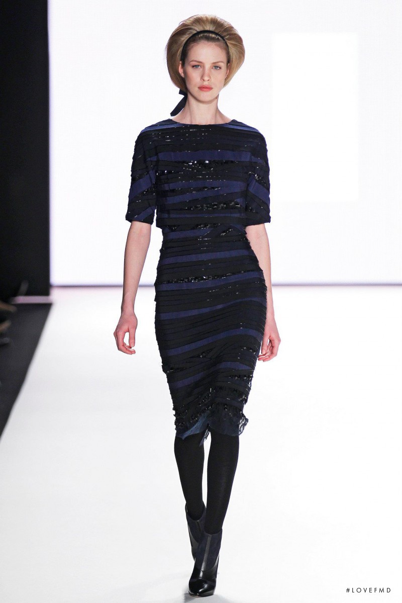 Julia Frauche featured in  the Carolina Herrera fashion show for Autumn/Winter 2012