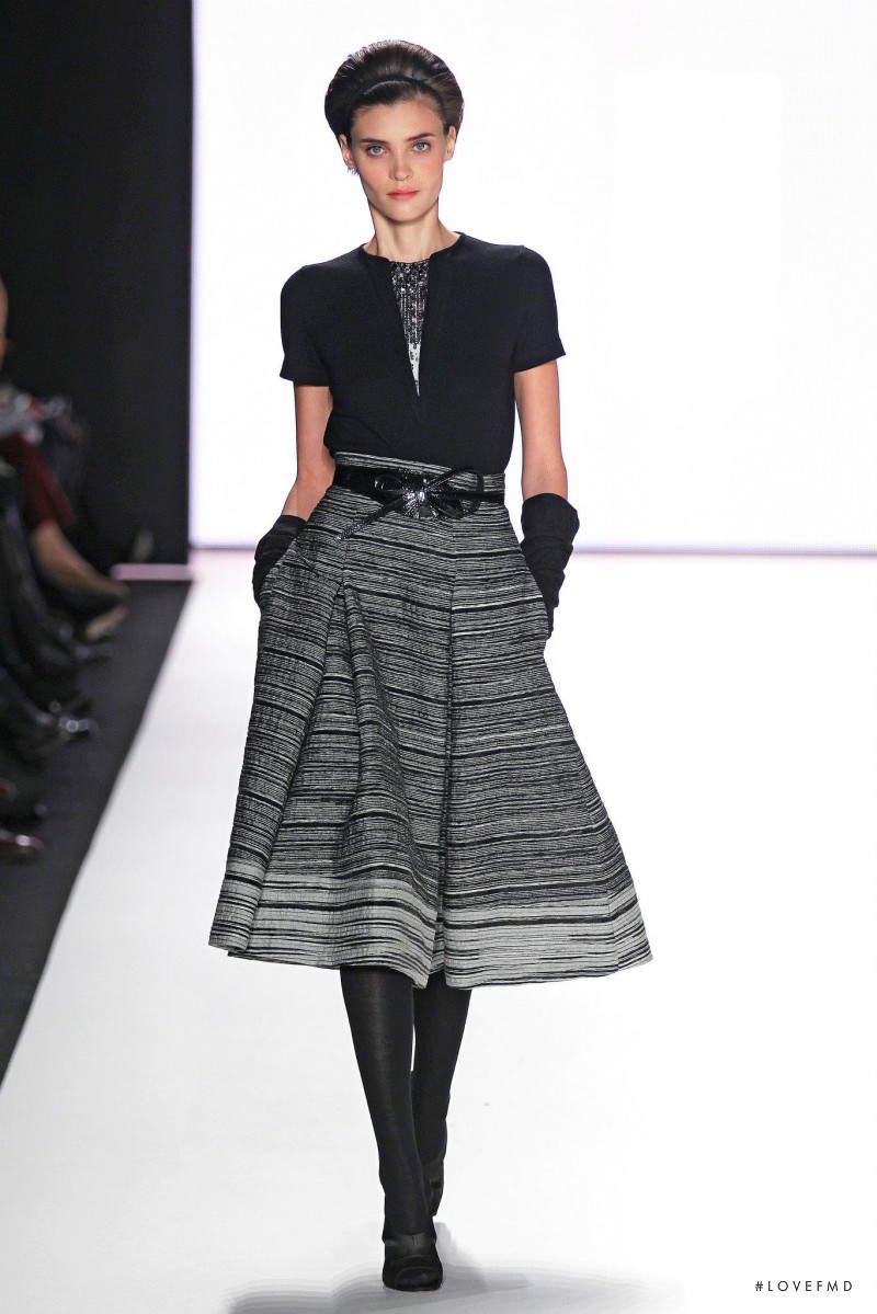 Alison Nix featured in  the Carolina Herrera fashion show for Autumn/Winter 2012