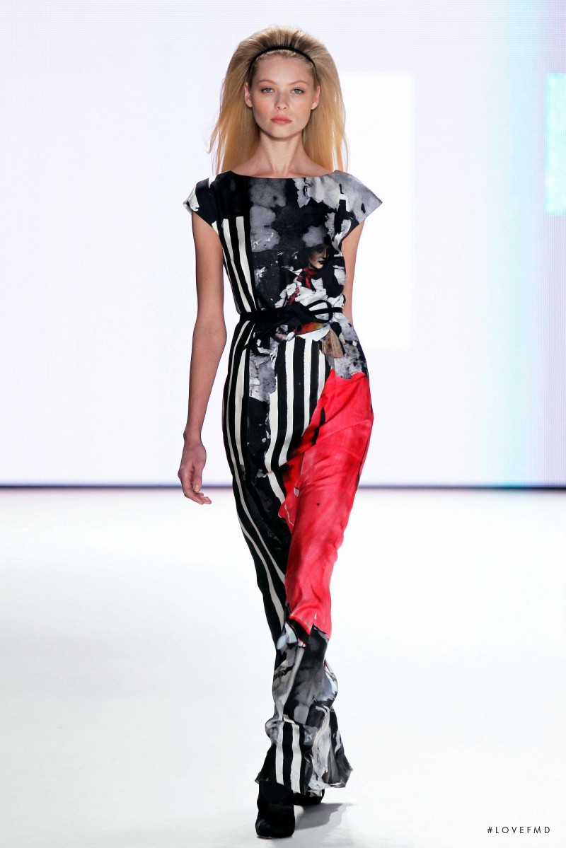 Vika Falileeva featured in  the Carolina Herrera fashion show for Autumn/Winter 2012