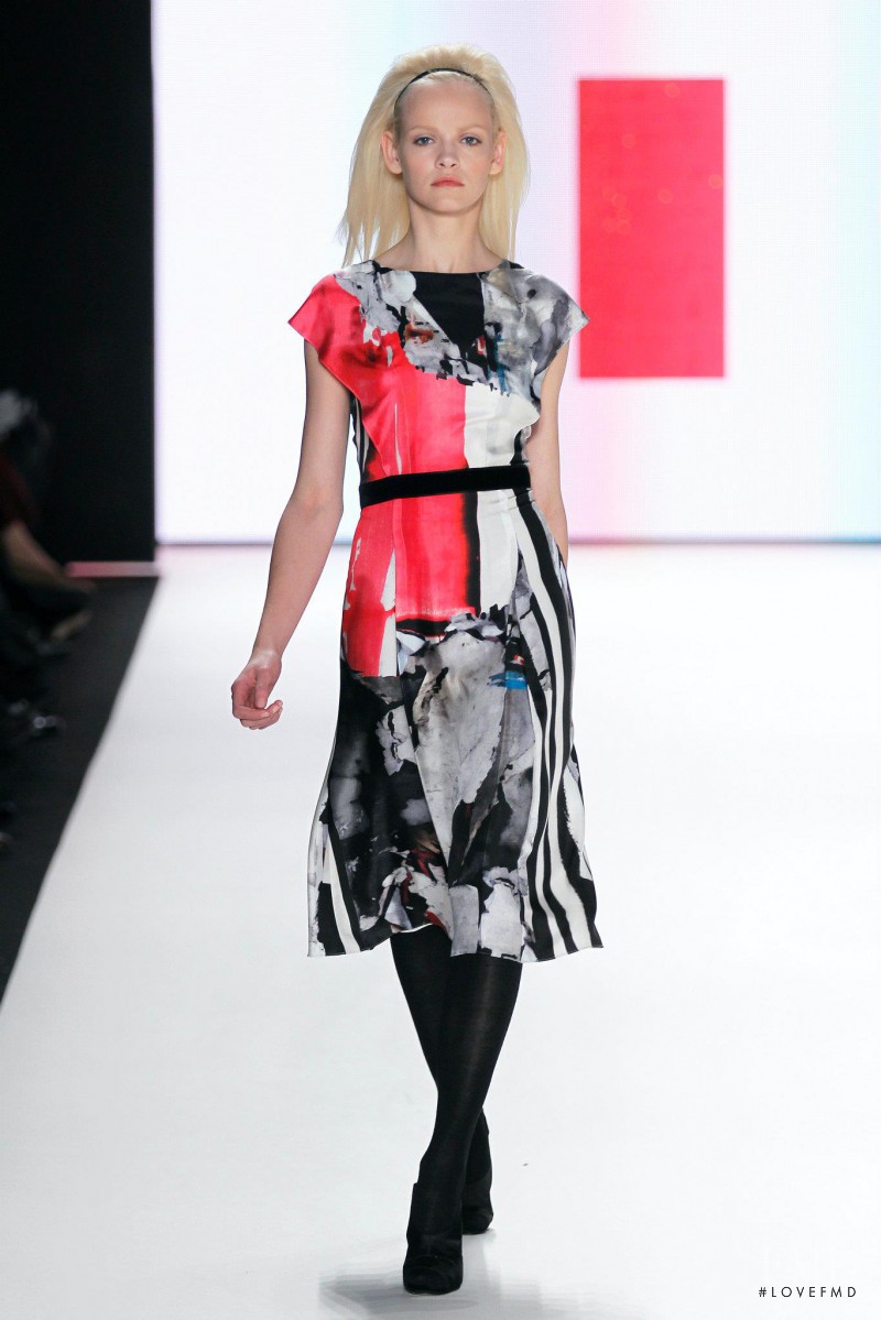 Ginta Lapina featured in  the Carolina Herrera fashion show for Autumn/Winter 2012