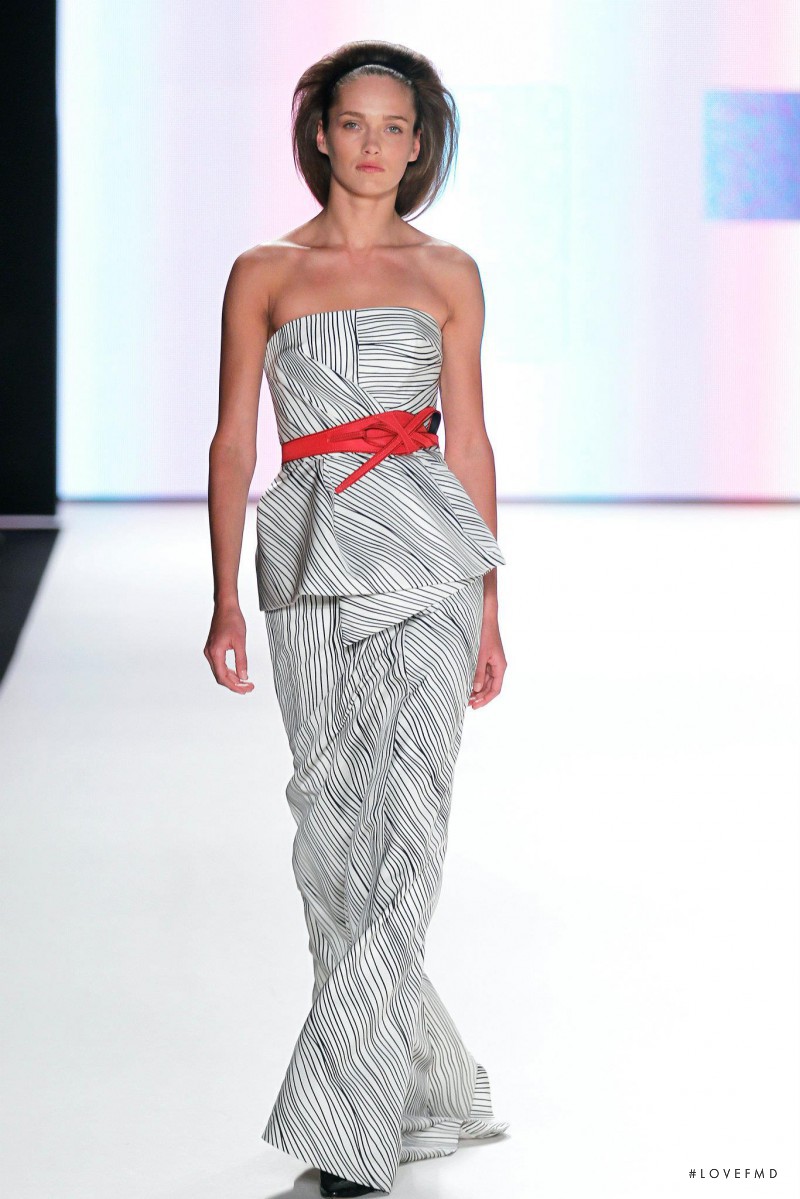 Karmen Pedaru featured in  the Carolina Herrera fashion show for Autumn/Winter 2012