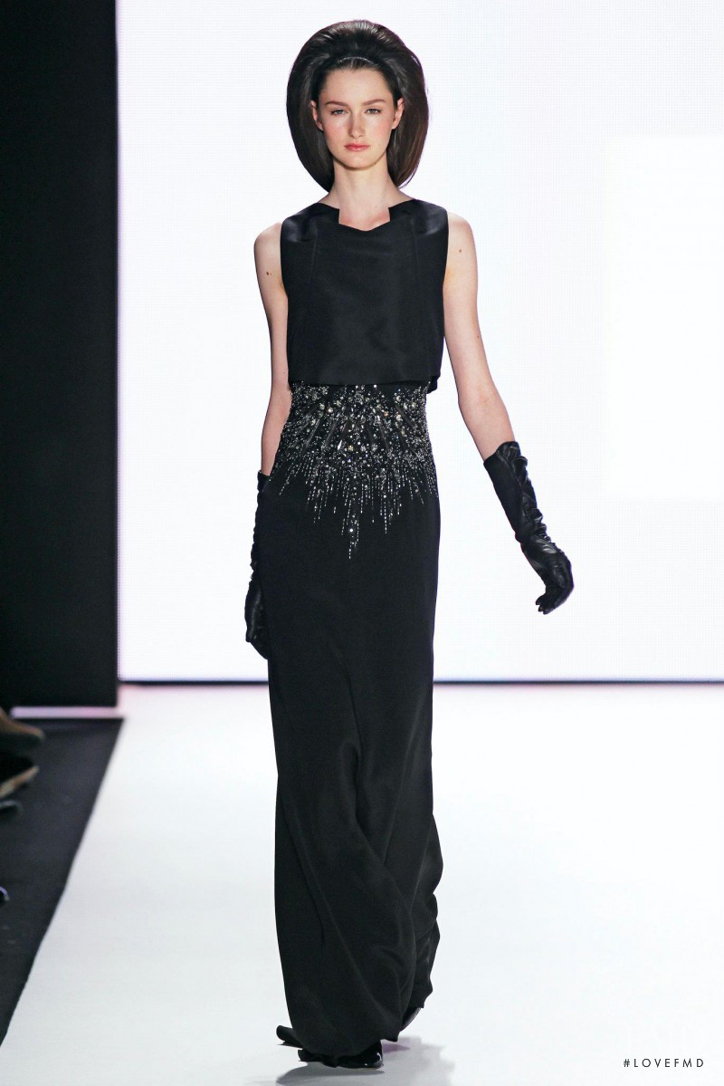 Mackenzie Drazan featured in  the Carolina Herrera fashion show for Autumn/Winter 2012