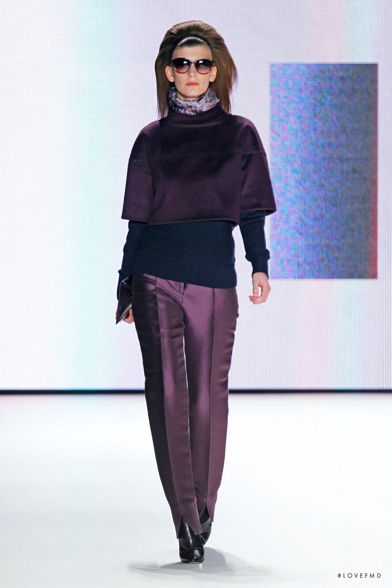 Valerija Kelava featured in  the Carolina Herrera fashion show for Autumn/Winter 2012