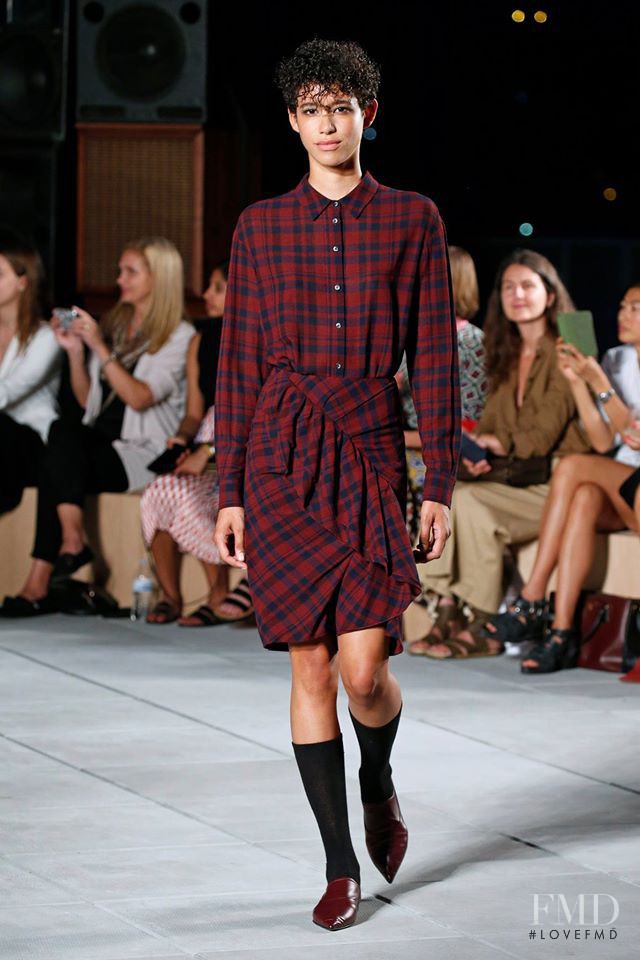 Janiece Dilone featured in  the Thakoon fashion show for Autumn/Winter 2016