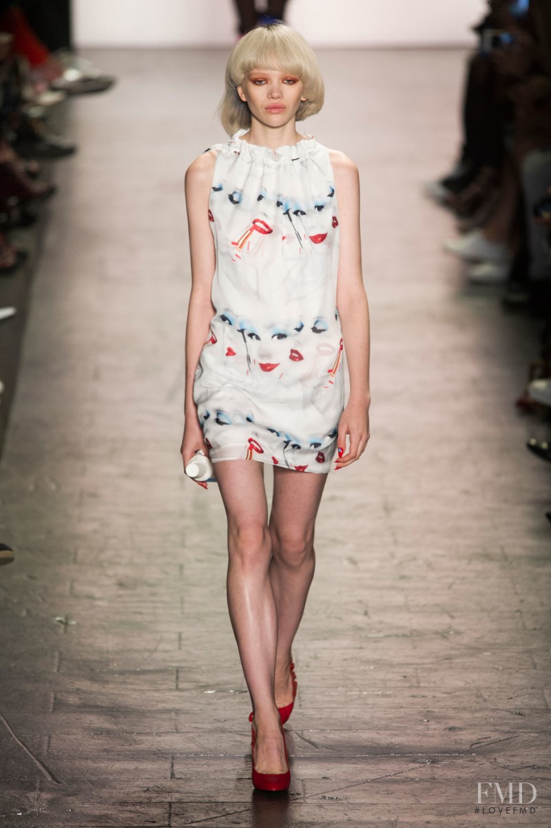 Stella Lucia featured in  the Jeremy Scott fashion show for Spring/Summer 2017