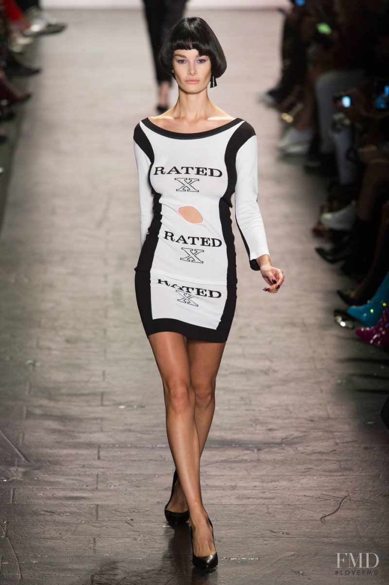 Ophélie Guillermand featured in  the Jeremy Scott fashion show for Spring/Summer 2017