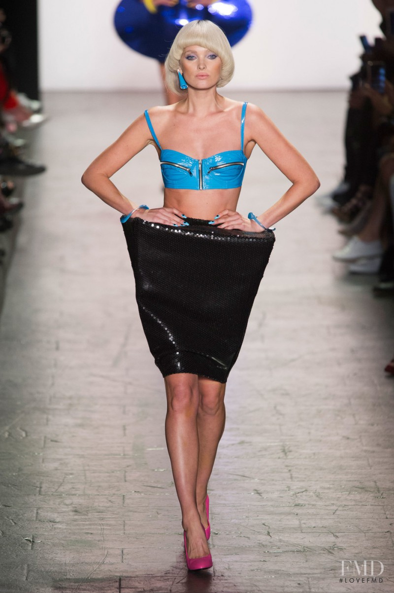 Elsa Hosk featured in  the Jeremy Scott fashion show for Spring/Summer 2017