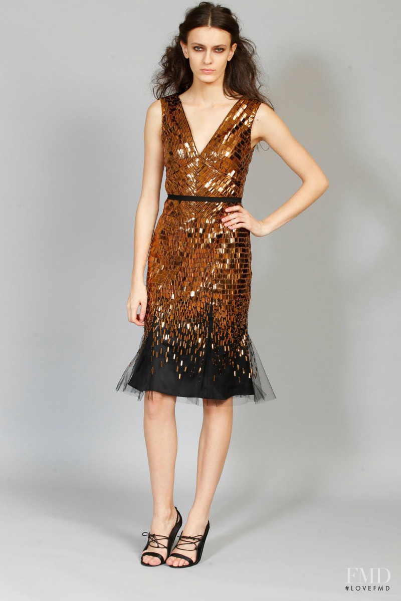 Erjona Ala featured in  the Carolina Herrera fashion show for Pre-Fall 2012