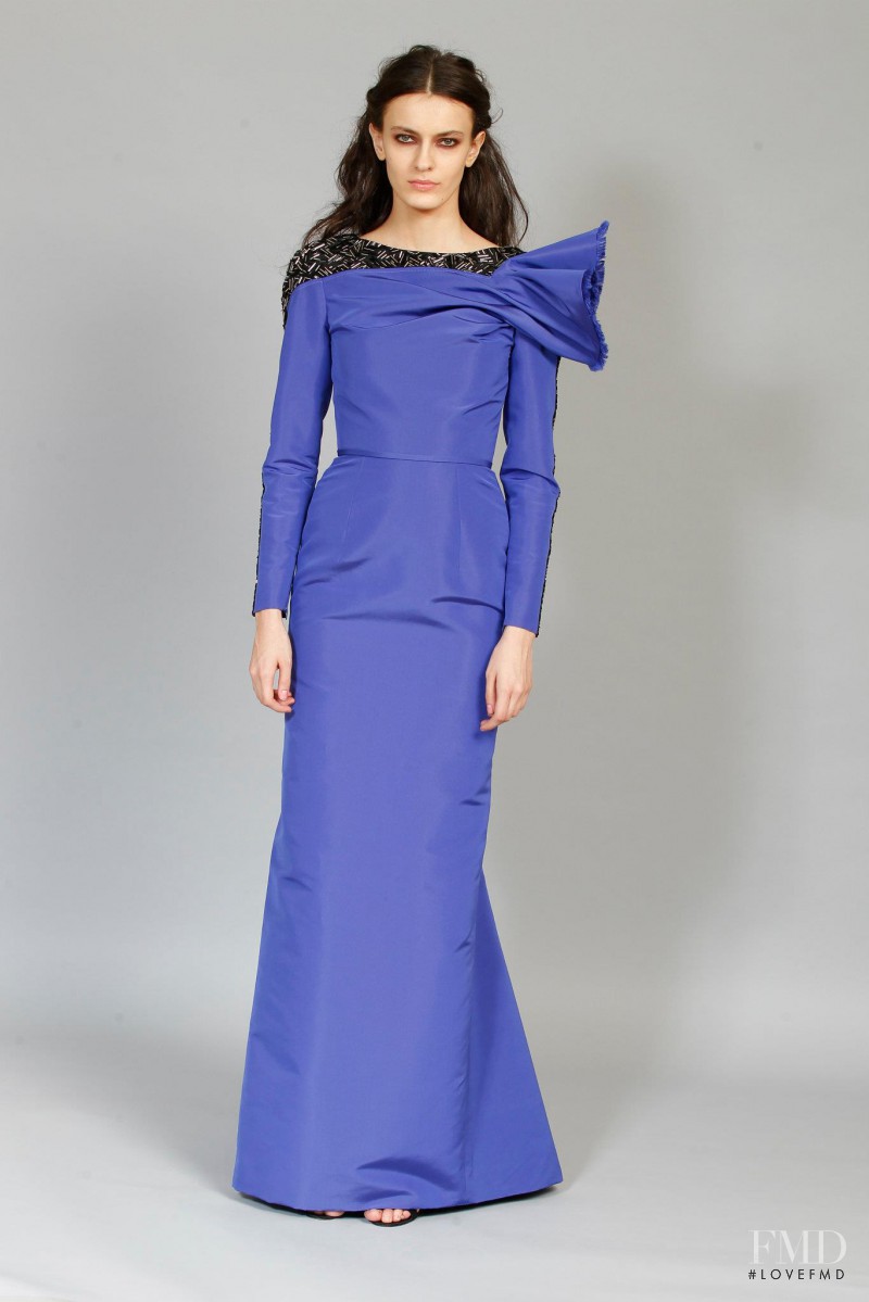 Erjona Ala featured in  the Carolina Herrera fashion show for Pre-Fall 2012