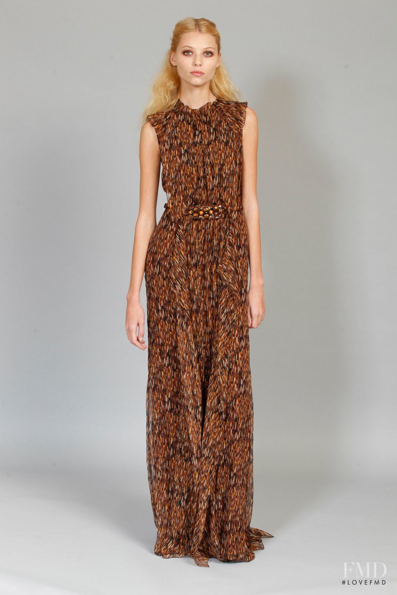 Vika Falileeva featured in  the Carolina Herrera fashion show for Pre-Fall 2012