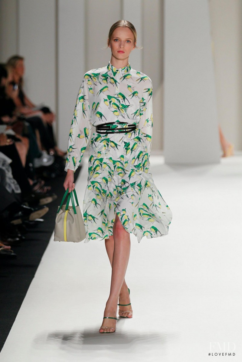 Daria Strokous featured in  the Carolina Herrera fashion show for Spring/Summer 2012