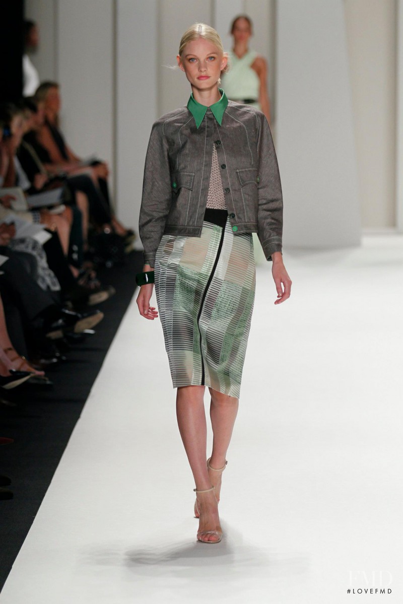 Patricia van der Vliet featured in  the Carolina Herrera fashion show for Spring/Summer 2012