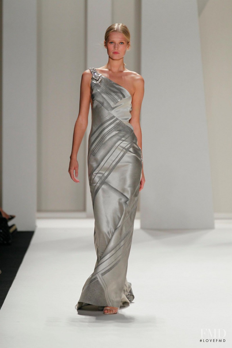 Toni Garrn featured in  the Carolina Herrera fashion show for Spring/Summer 2012