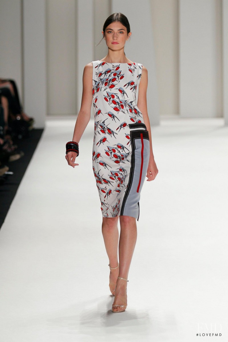 Jacquelyn Jablonski featured in  the Carolina Herrera fashion show for Spring/Summer 2012
