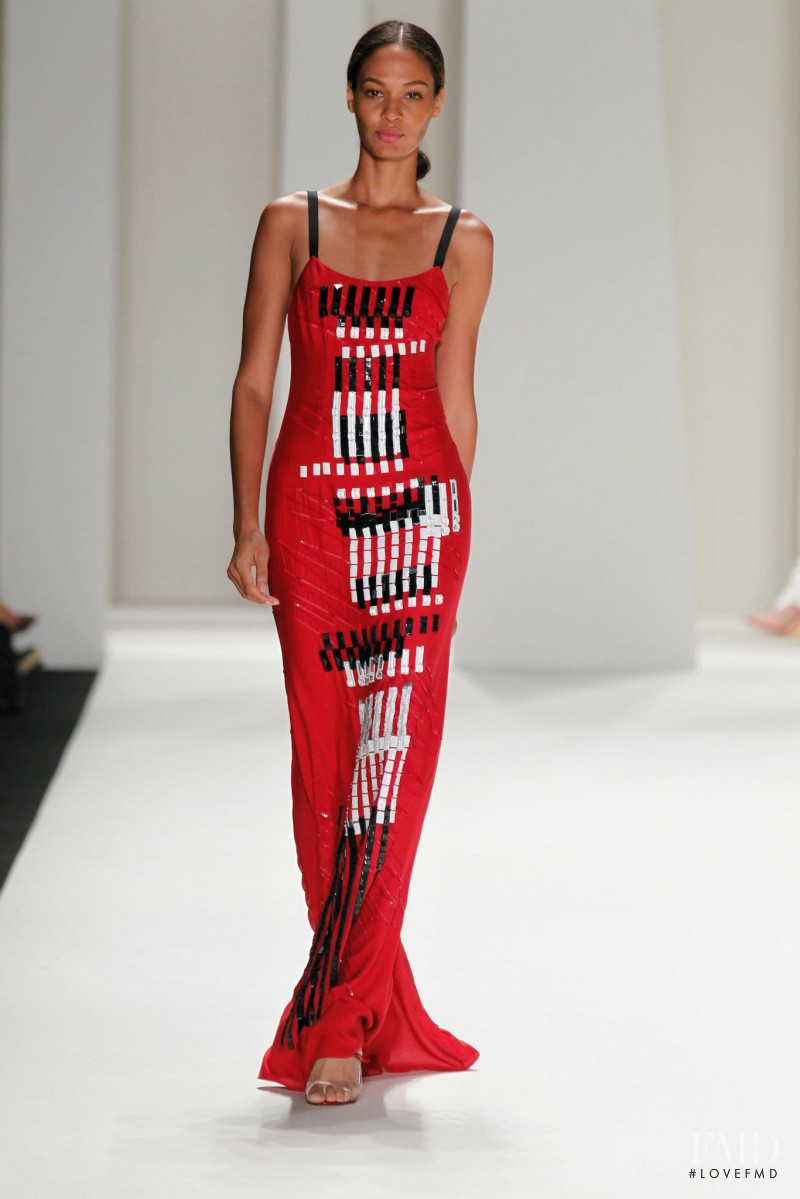 Joan Smalls featured in  the Carolina Herrera fashion show for Spring/Summer 2012
