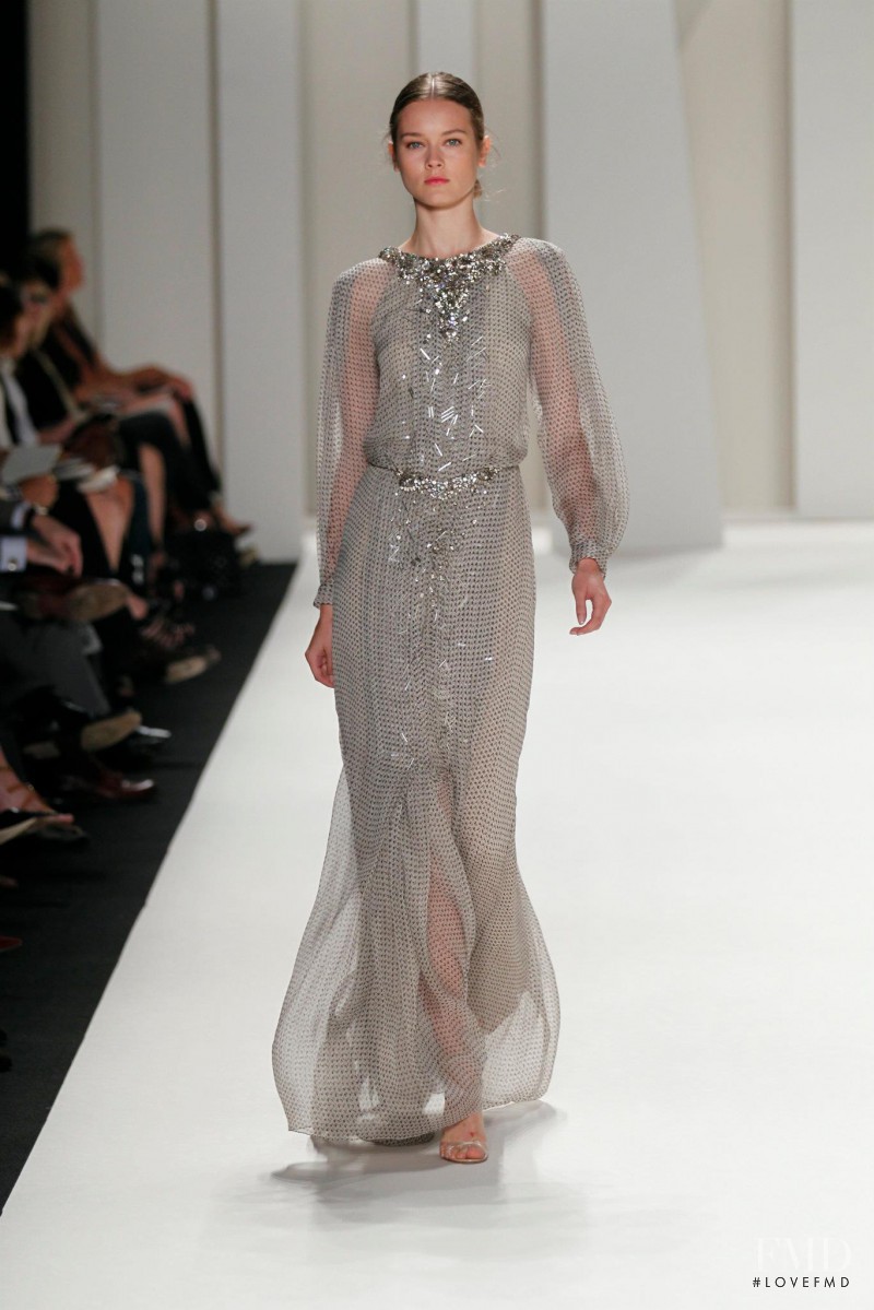 Monika Jagaciak featured in  the Carolina Herrera fashion show for Spring/Summer 2012