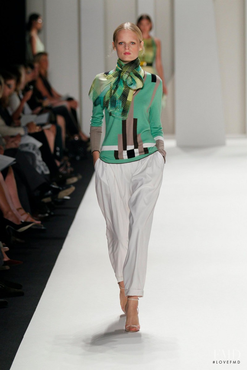 Hanne Gaby Odiele featured in  the Carolina Herrera fashion show for Spring/Summer 2012
