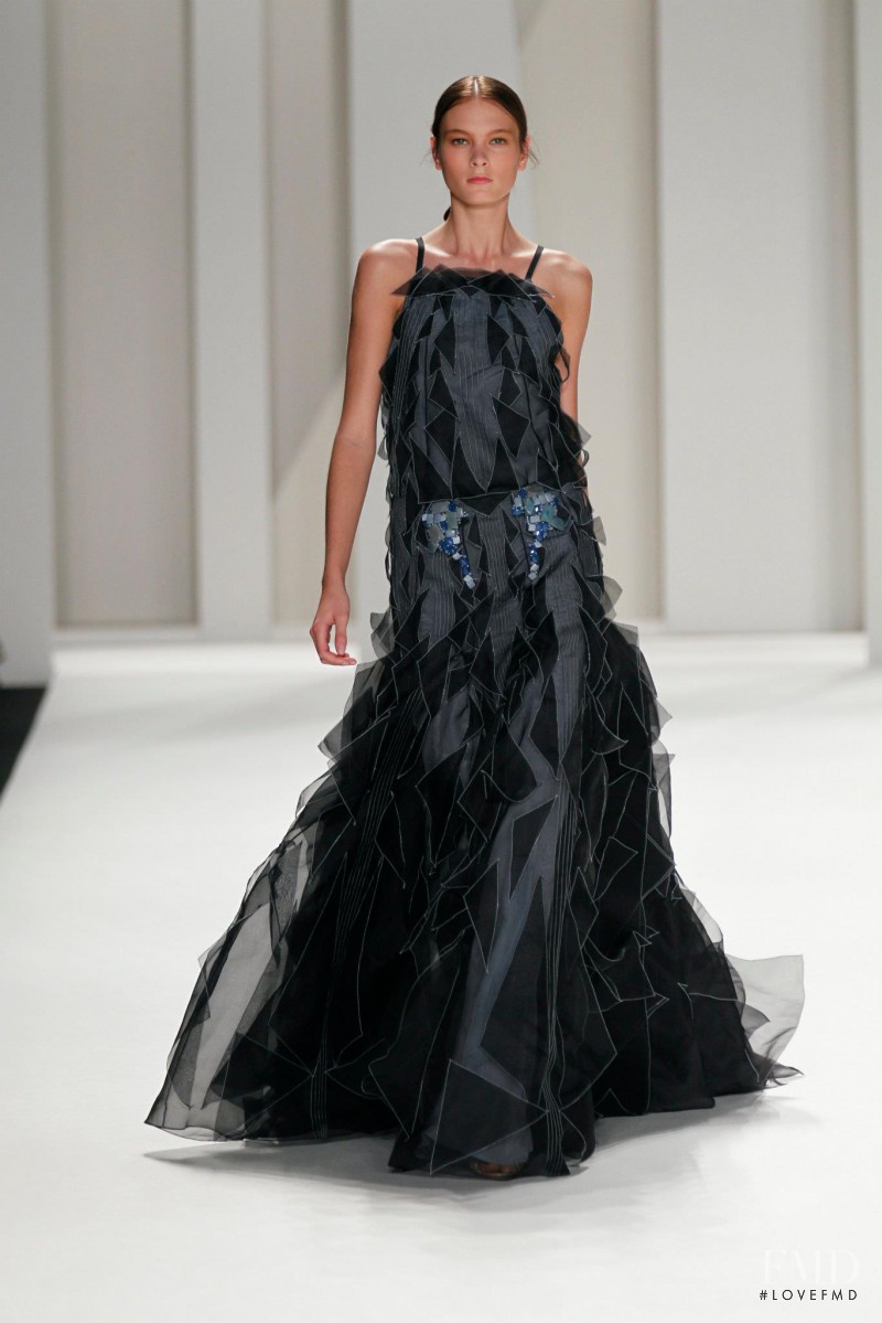 Irina Kulikova featured in  the Carolina Herrera fashion show for Spring/Summer 2012