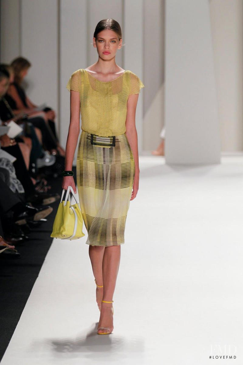 Valerija Sestic featured in  the Carolina Herrera fashion show for Spring/Summer 2012