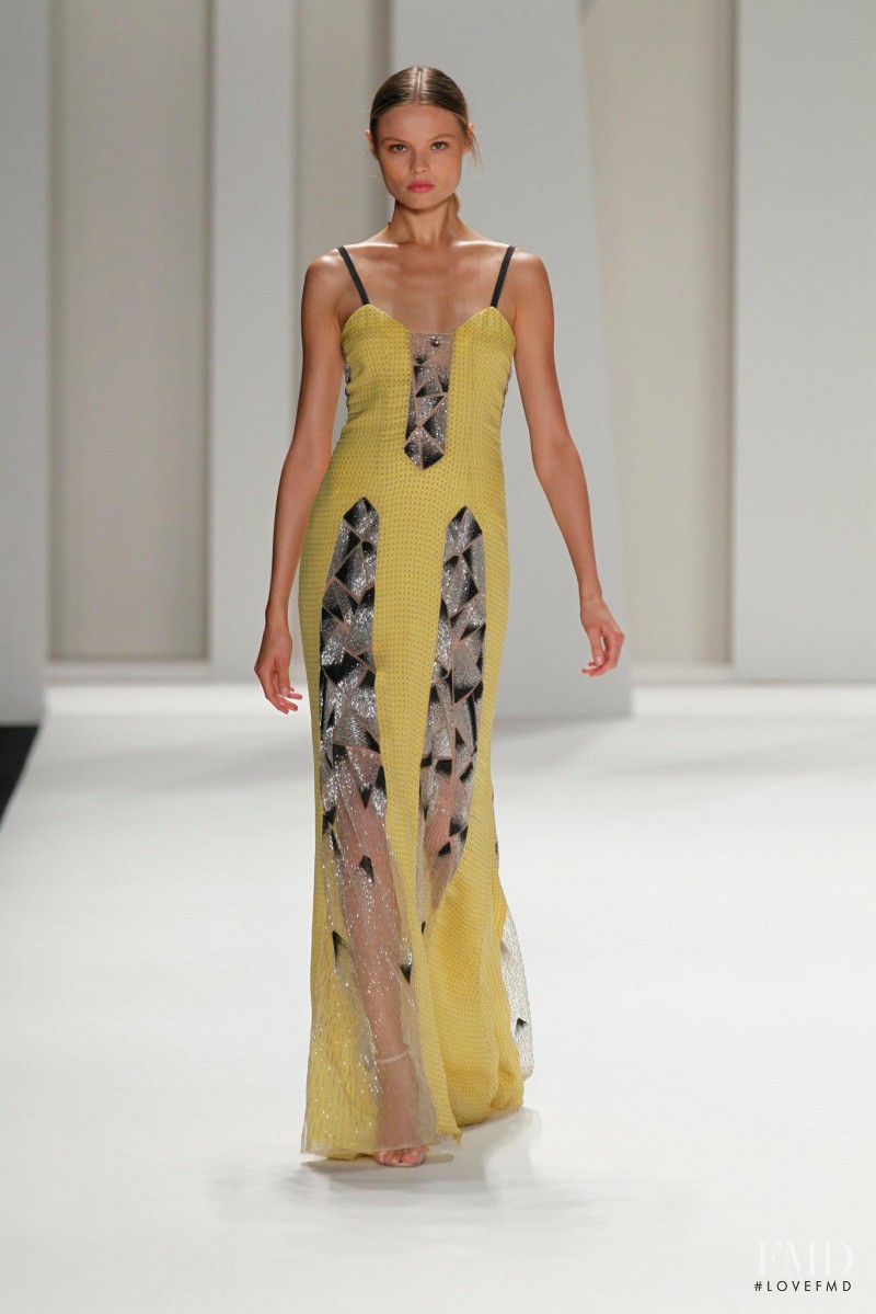 Magdalena Frackowiak featured in  the Carolina Herrera fashion show for Spring/Summer 2012