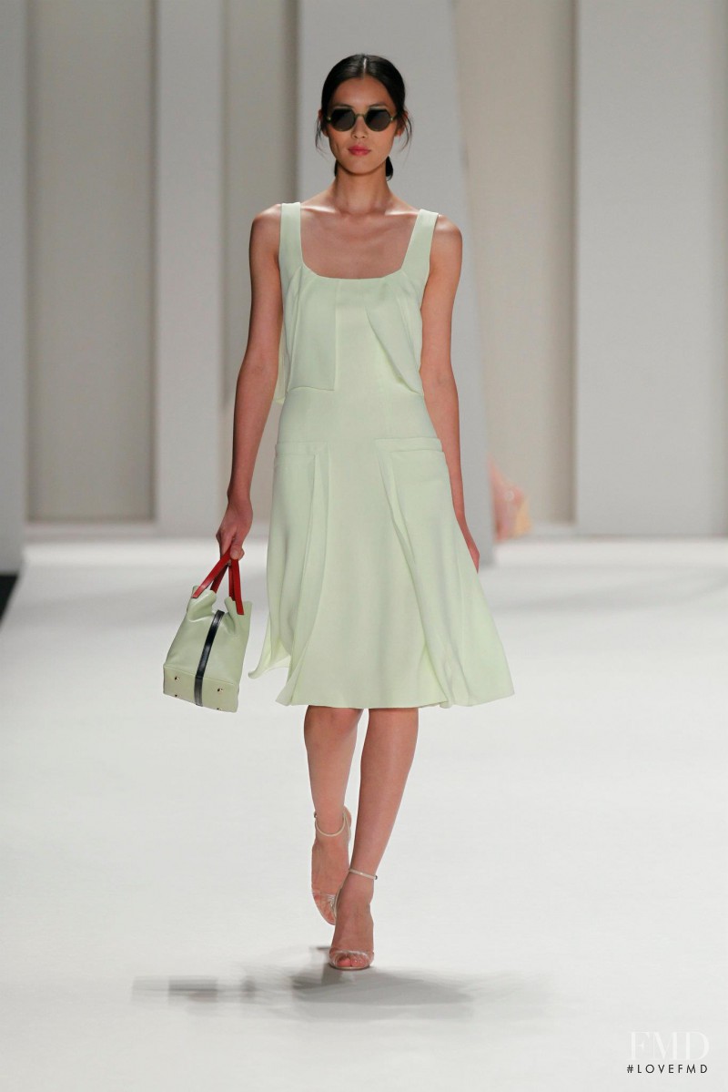 Liu Wen featured in  the Carolina Herrera fashion show for Spring/Summer 2012