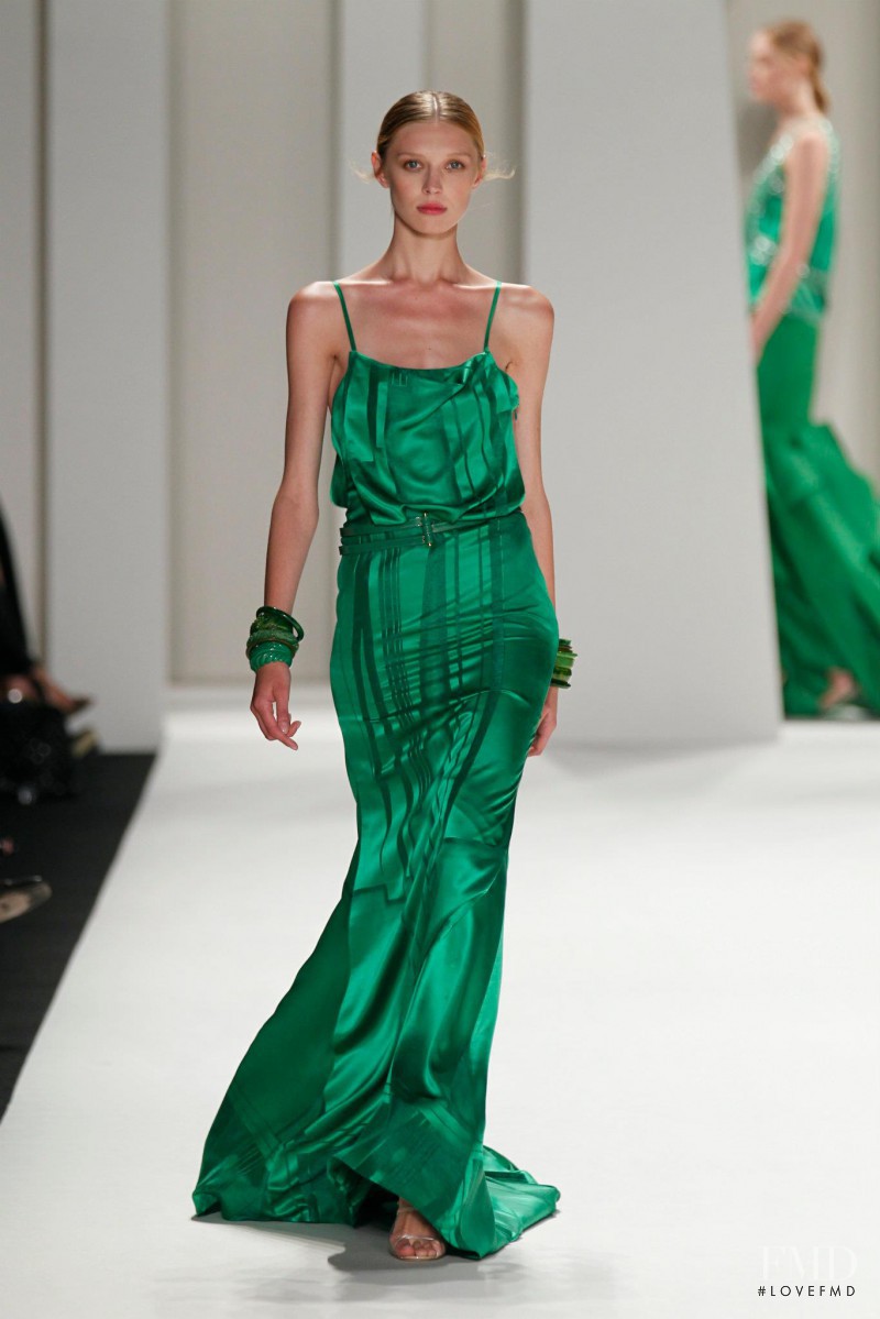 Olga Sherer featured in  the Carolina Herrera fashion show for Spring/Summer 2012