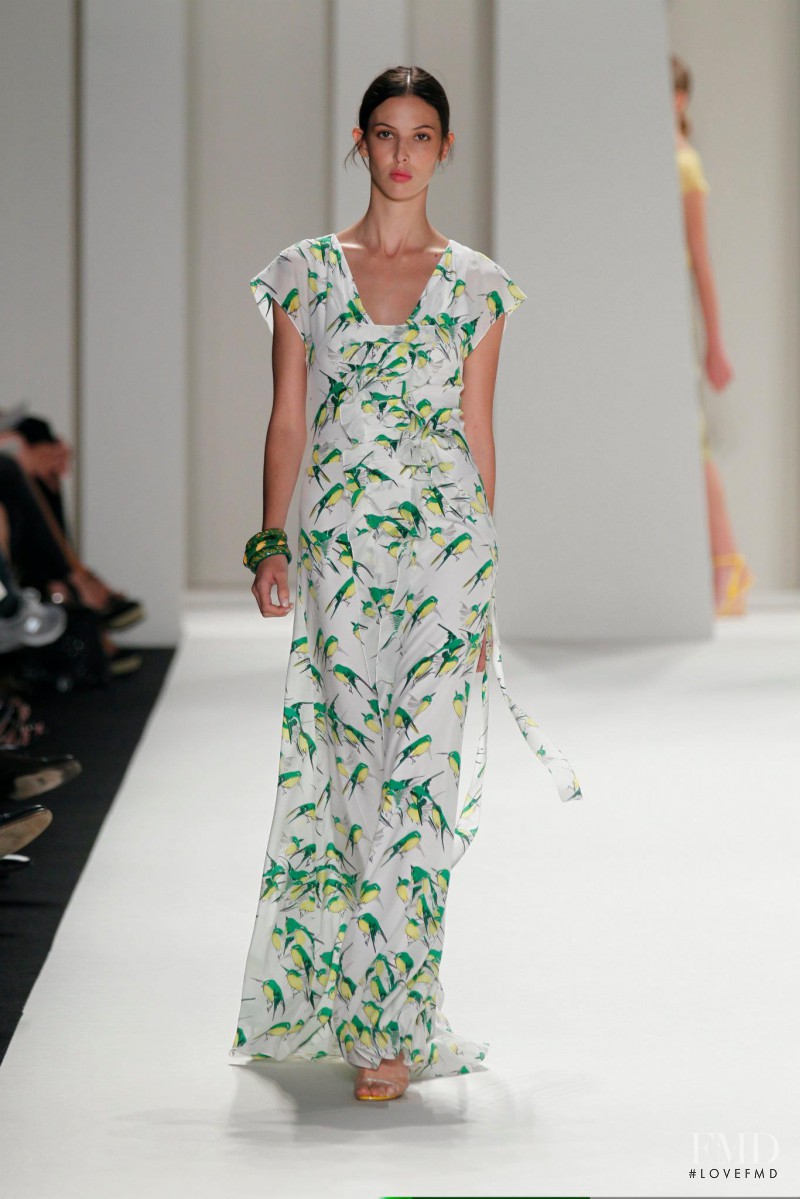 Ruby Aldridge featured in  the Carolina Herrera fashion show for Spring/Summer 2012