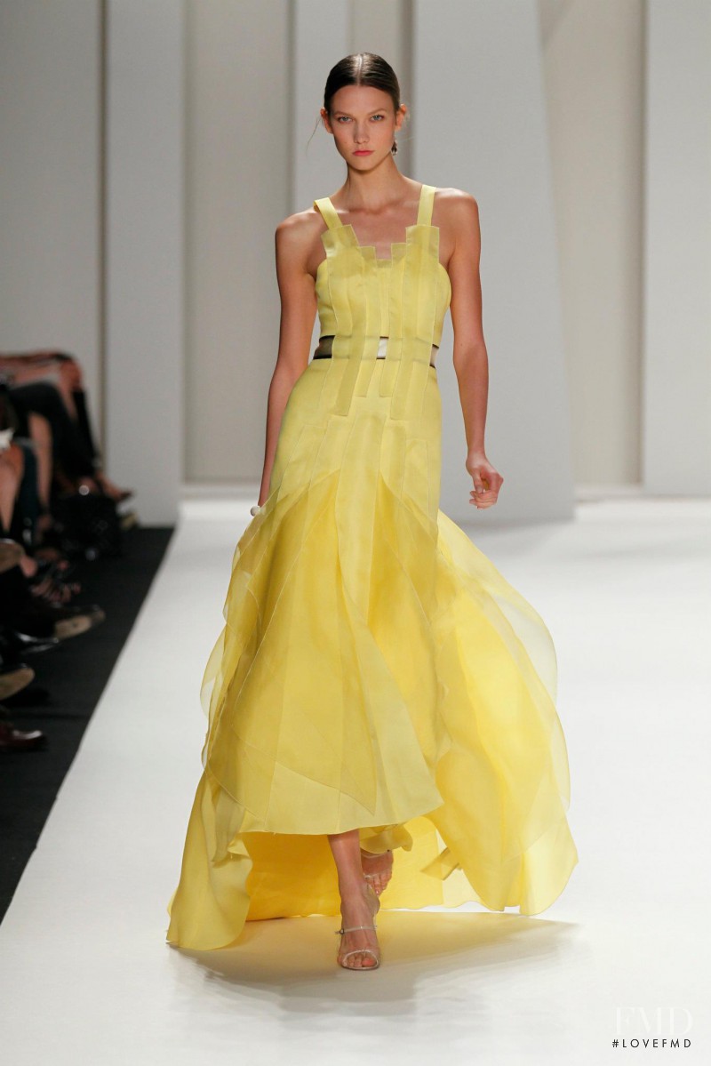 Karlie Kloss featured in  the Carolina Herrera fashion show for Spring/Summer 2012