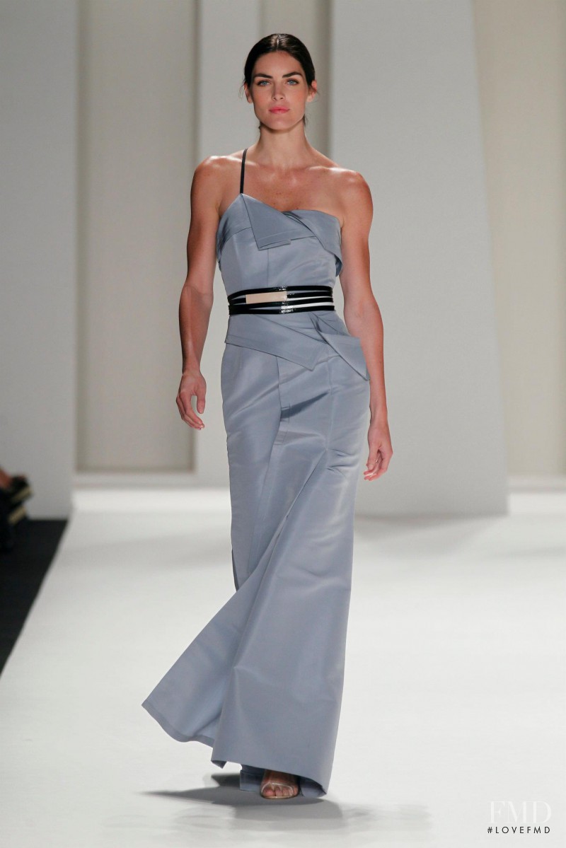 Hilary Rhoda featured in  the Carolina Herrera fashion show for Spring/Summer 2012