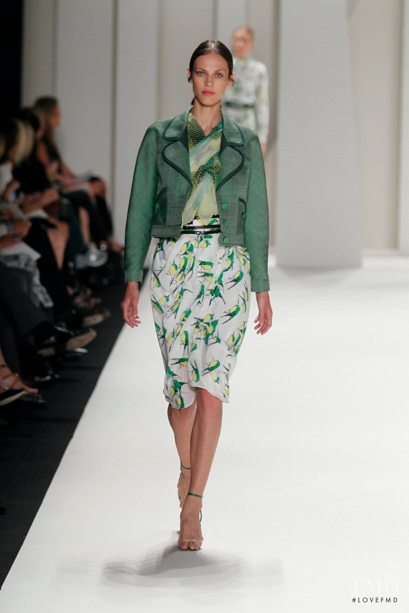 Aymeline Valade featured in  the Carolina Herrera fashion show for Spring/Summer 2012