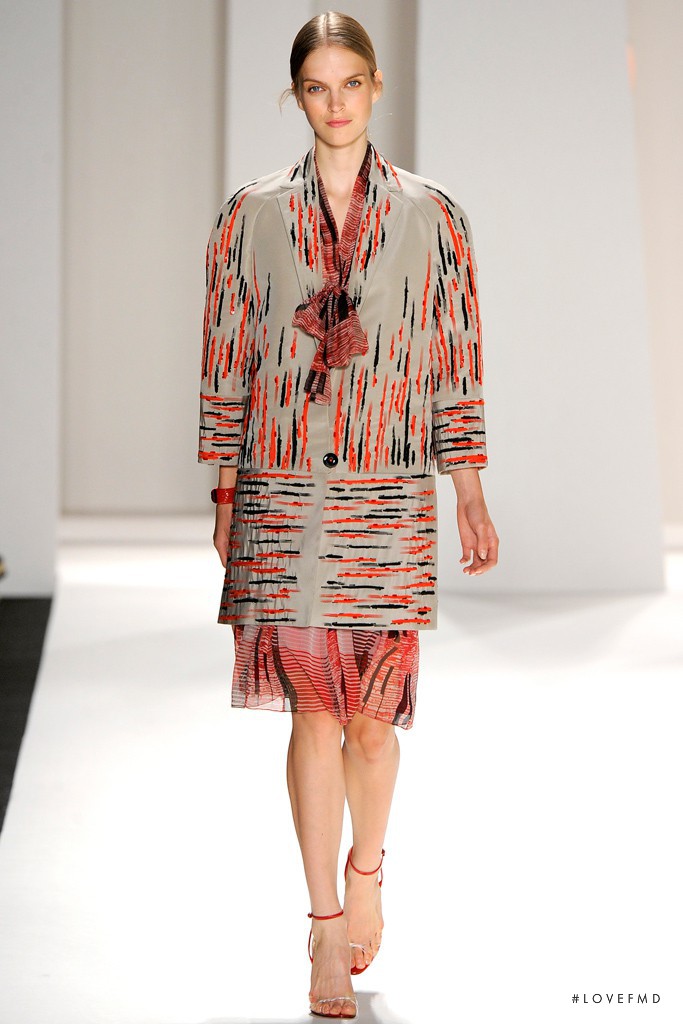 Mirte Maas featured in  the Carolina Herrera fashion show for Spring/Summer 2012