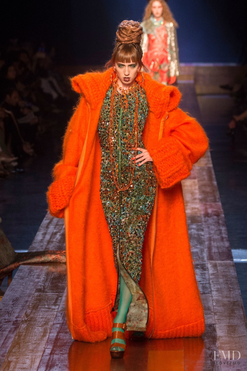 Teddy Quinlivan featured in  the Jean Paul Gaultier Haute Couture fashion show for Autumn/Winter 2016