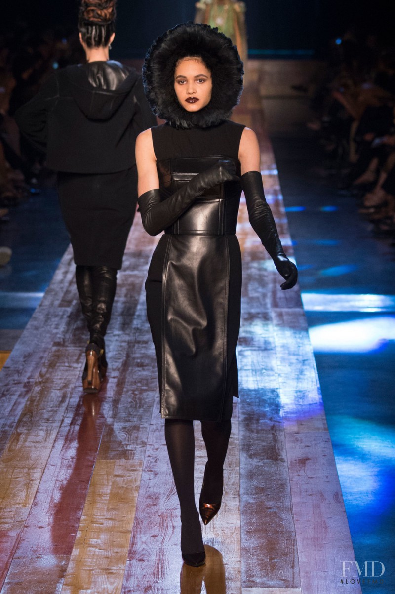 Hanne Linhares featured in  the Jean Paul Gaultier Haute Couture fashion show for Autumn/Winter 2016