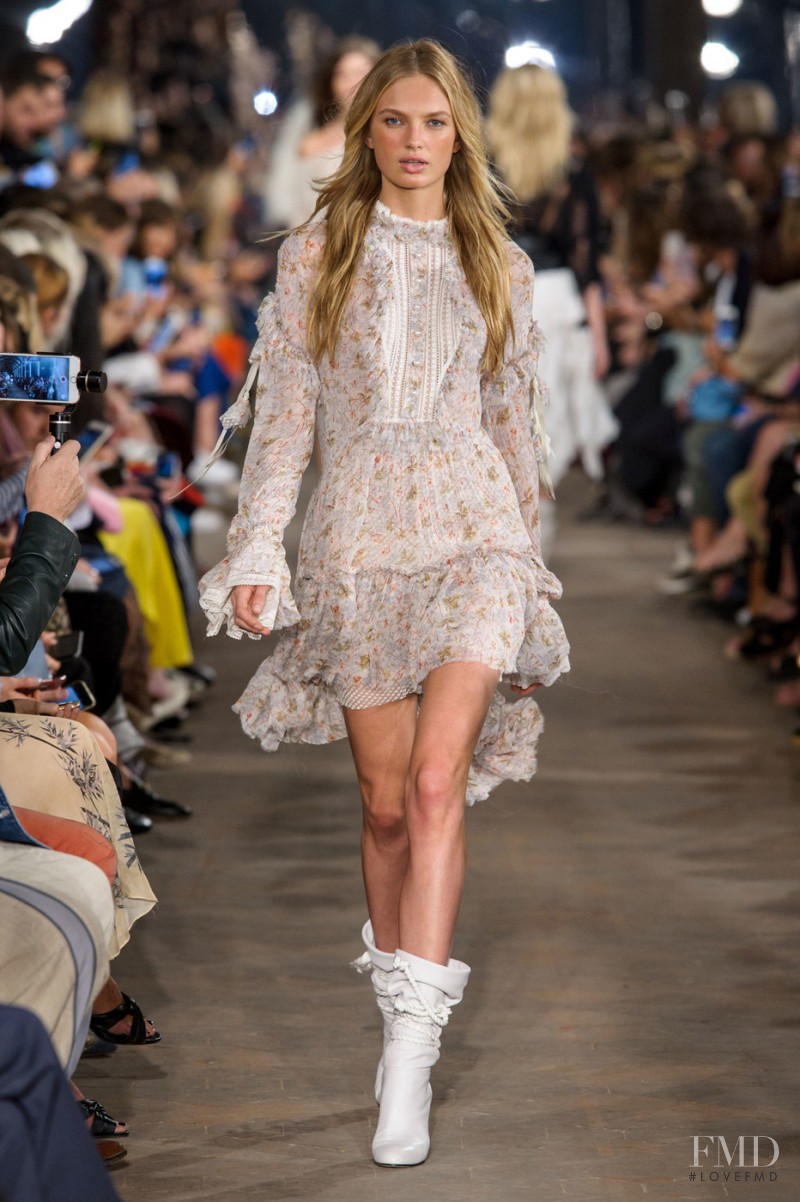Romee Strijd featured in  the Philosophy di Lorenzo Serafini fashion show for Spring/Summer 2017