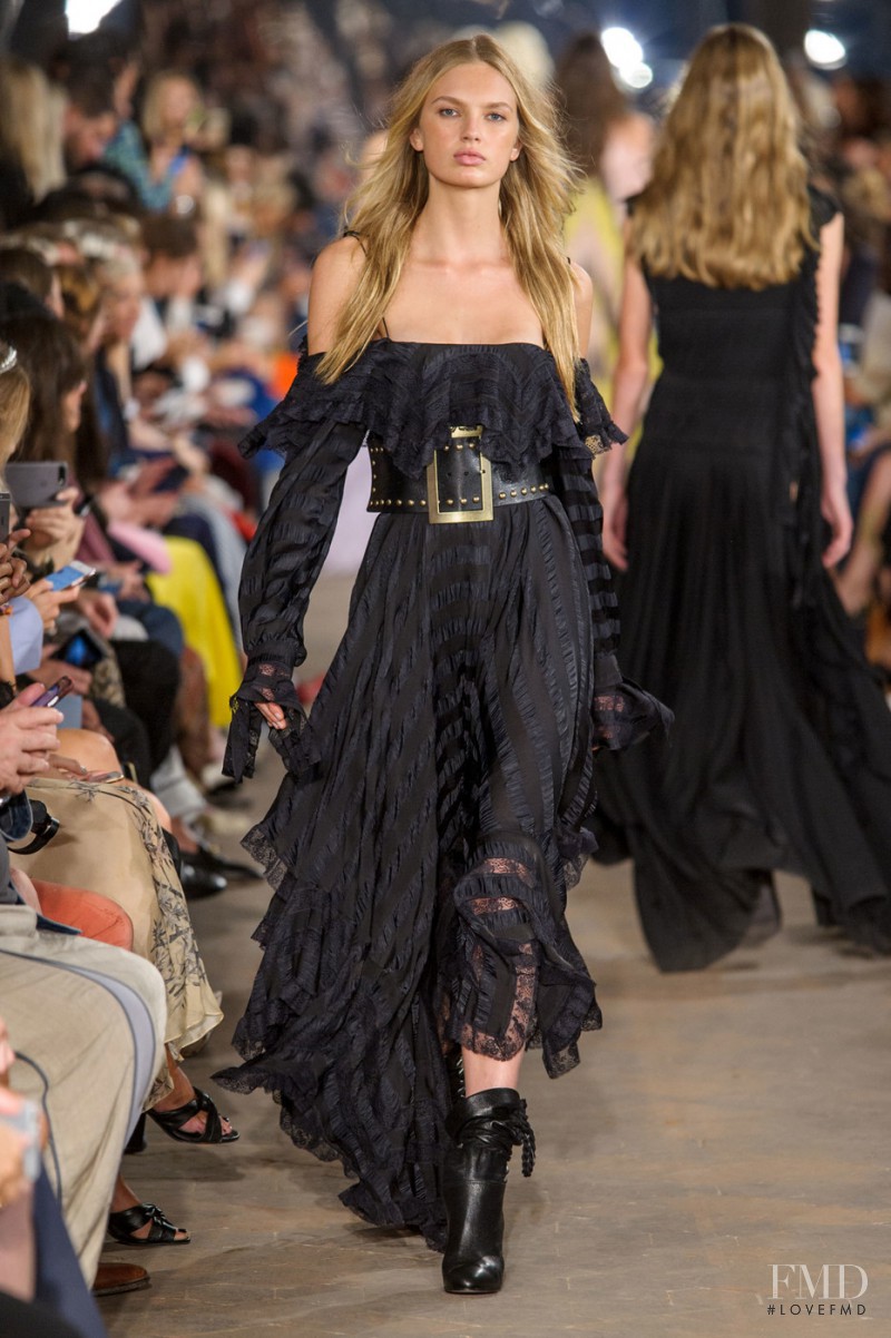 Romee Strijd featured in  the Philosophy di Lorenzo Serafini fashion show for Spring/Summer 2017