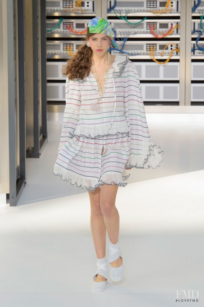 Lea Julian featured in  the Chanel fashion show for Spring/Summer 2017
